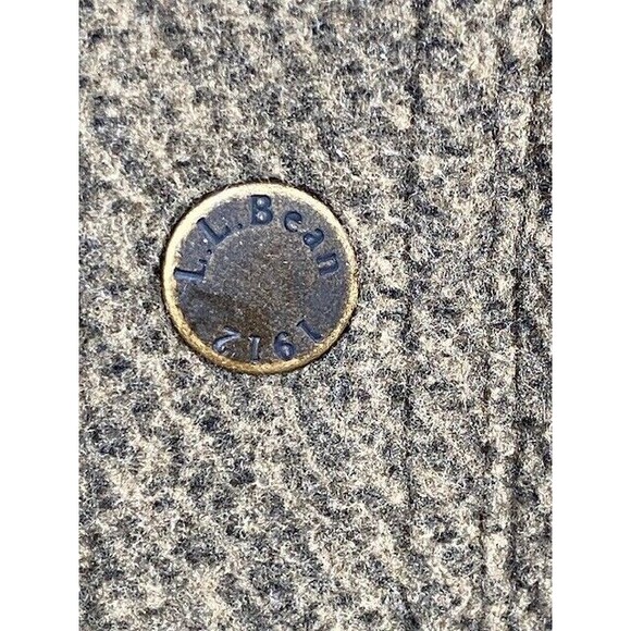 LL Bean Shirt Jacket Sz XL Brown Overshirt Allagash Fleece Shacket Elbow Patches - Picture 4 of 12